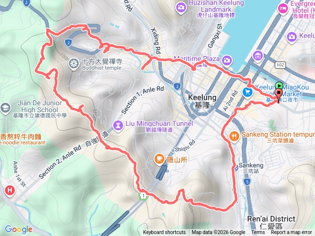 1150129(四)安ー路鋼鐵廠登山口蚵殼港山紅龍山西砲台尚智國小三坑O形預覽圖