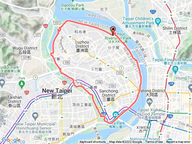 二重疏洪道單車ㄧ圈