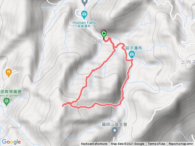 畝畝山、石硿子瀑布