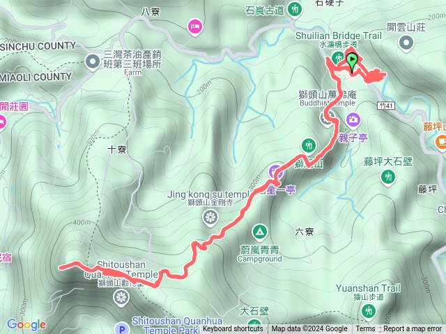 獅頭山古道和水濂橋步道預覽圖