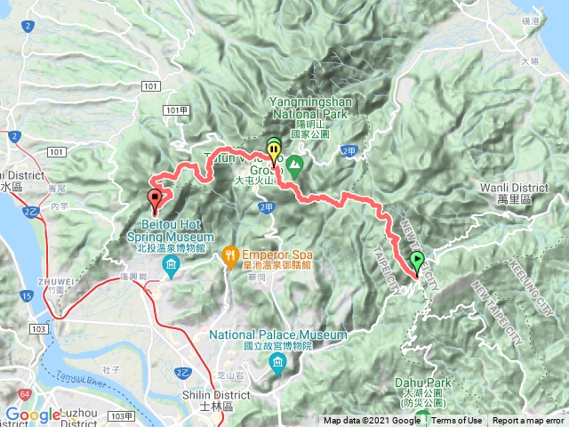 陽明山東西大縱走