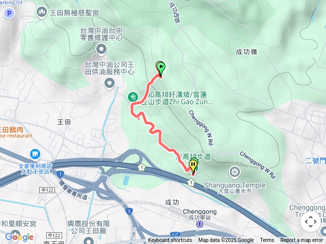 知高圳步道及學田山