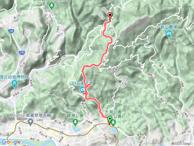 臺北大縱走第四段-大湖公園->風櫃嘴