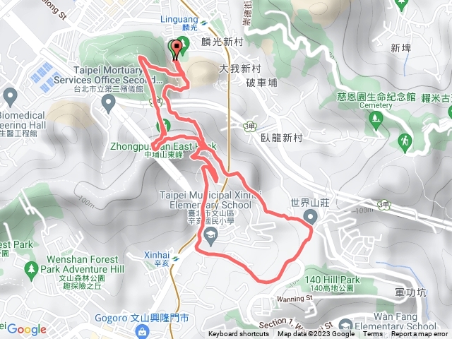 富陽生態公園＞中埔山＞軍功山＞8字繞走