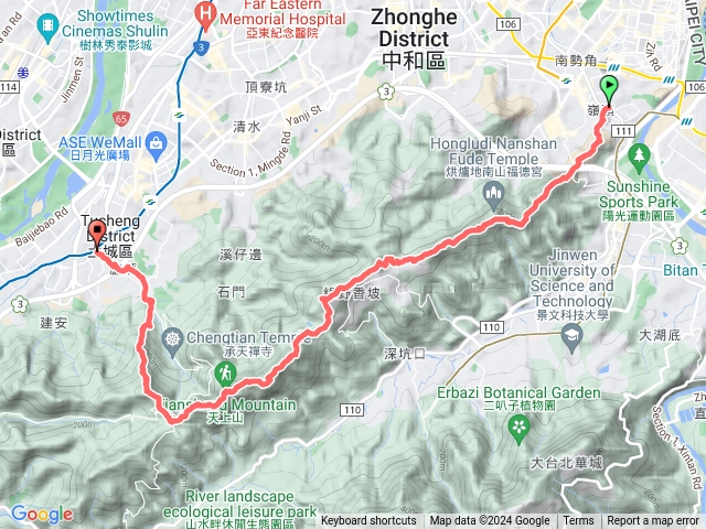 20240126 - 南勢角山 文筆山 天上山 火焰山