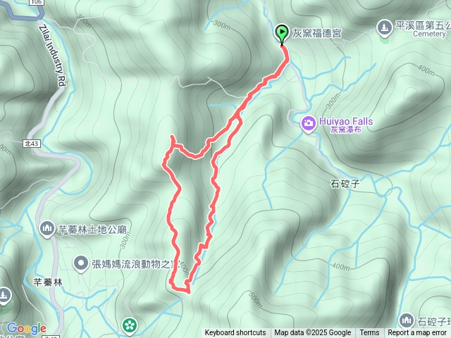 灰窯橋-平溪子山-溪谷越嶺保甲路P形