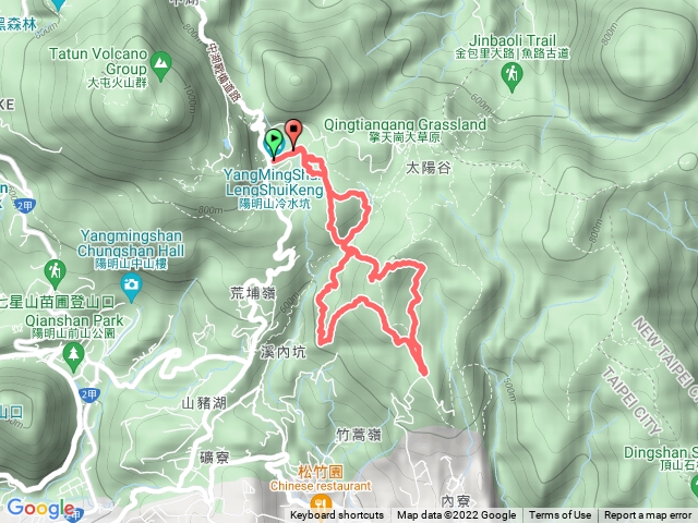 竹篙山群峰