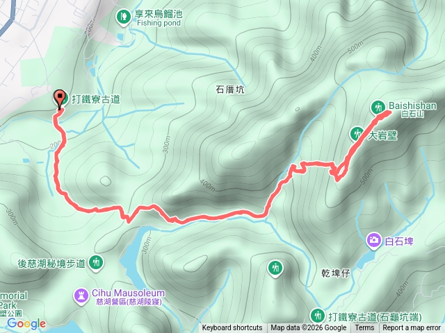 白石山（打鐵寮古道登山口