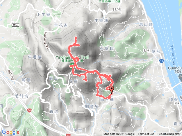 觀音山占山九連嶺鷹仔尖東明山潮音洞