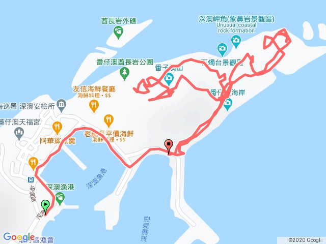 象鼻岩、番子澳山