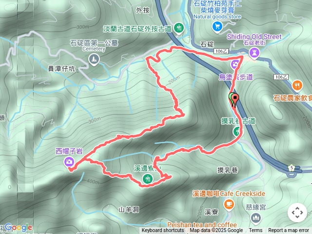 溪邊寮山、帽子西岩山、筆架建峰道