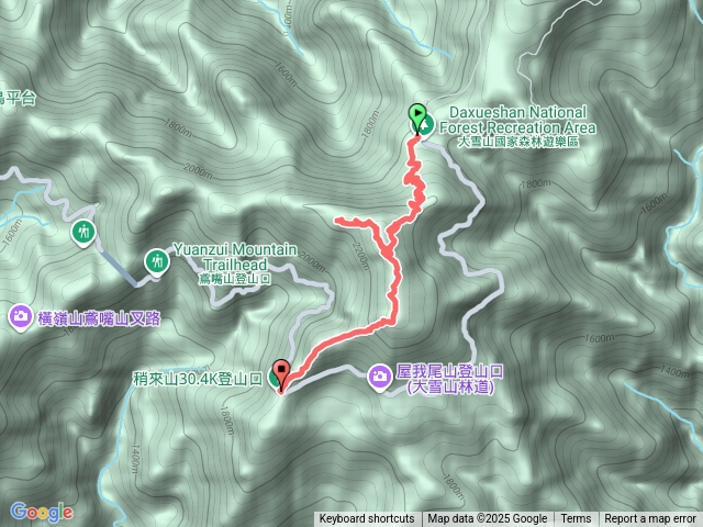 鳶嘴稍來步道/稍來南峰Y繞預覽圖