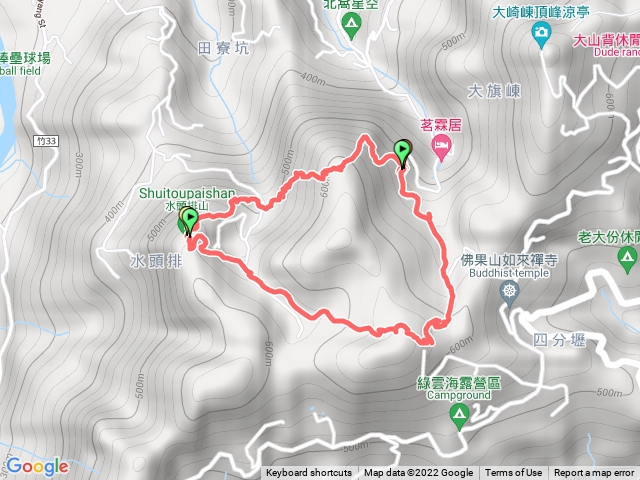 20220108 田寮山，水頭排山和毯子山O型