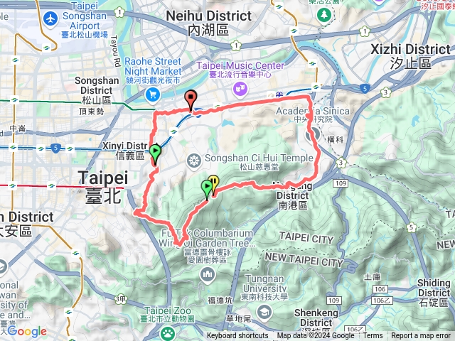 家-中華科大-九五峰-獅山-象山-家O型健行20241012