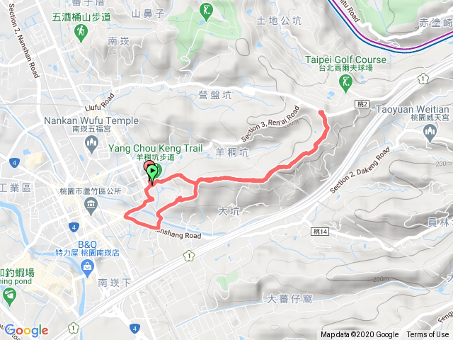 2020.10.25 羊稠森林步道(羊稠巷-七分山-八分山-尖山-九分山-六福一路折返-吳氏宗祠)