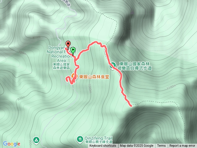 東眼山折返預覽圖