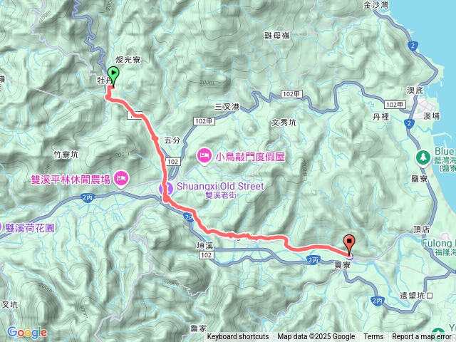 淡蘭北路牡丹到貢寮