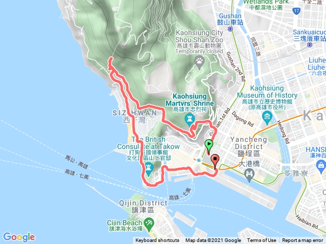 20211222壽山忠烈祠中山大學登山步道