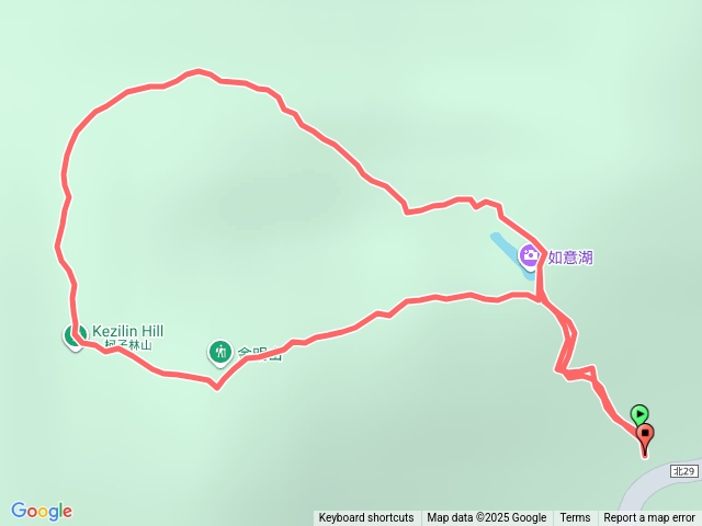 柯子林山如意湖金明山預覽圖