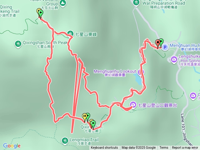 七星山東峰，主峰，七星公園