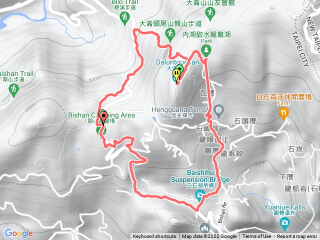 大崙頭山白石湖大O圈