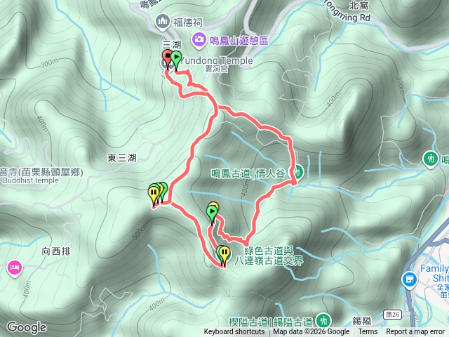 鳴鳳古道群O繞預覽圖