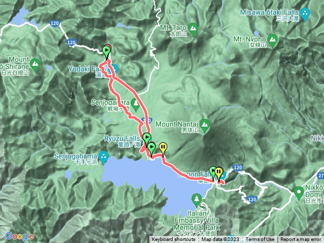 奧日光自然步道步道三大瀑布