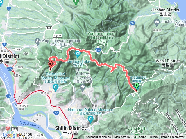 20231118陽明山東西大蹤走11連峰