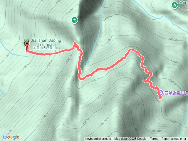 苗栗加里山大坪支線至山屋來回20250822