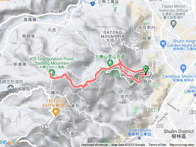 樹林櫻花林步道&大同山&大棟山&青龍嶺O形