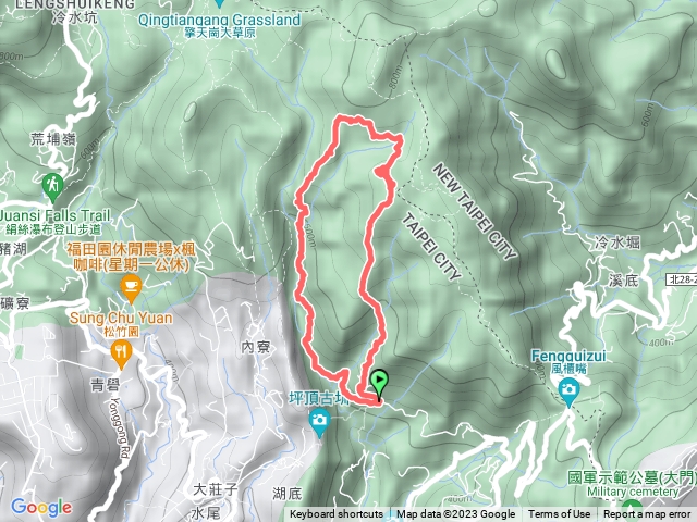 北五指山、高頂山步道