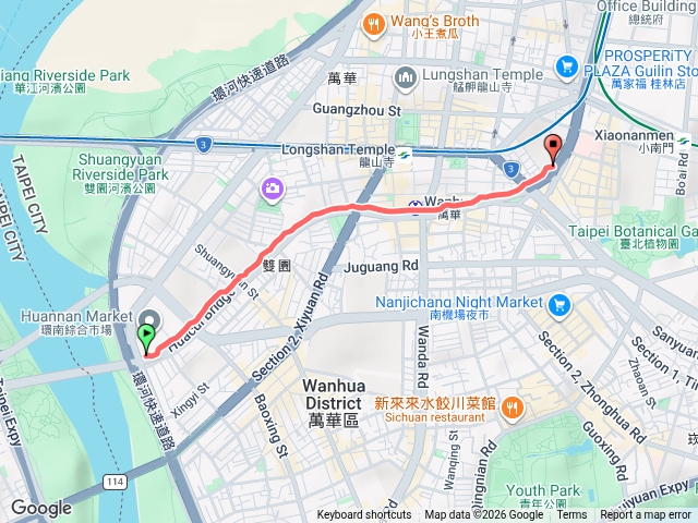 艋舺大道(從環河南路二段到中華路二段)