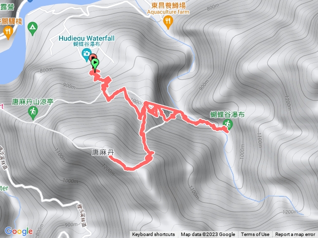 松鶴登山口上唐麻丹山加蝴蝶谷