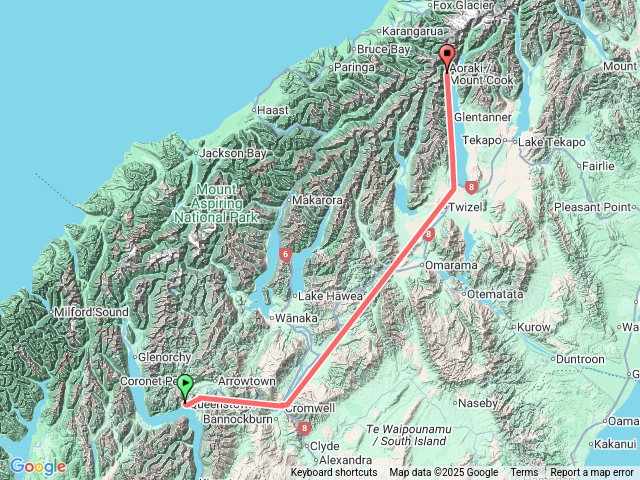 20251004皇后鎮到庫克山motel