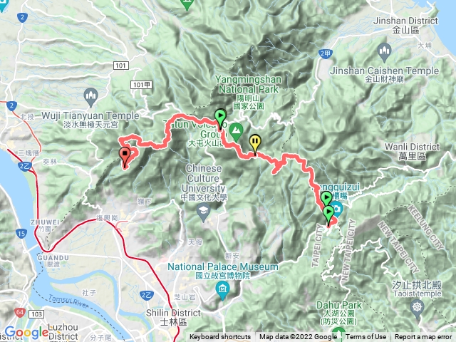 陽明山東西大縱走