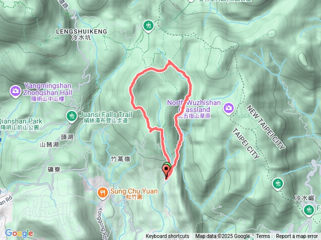內雙溪古道、內寮古道O行：台灣石、竹篙山東北峰(2號碉堡)、主峰(4號碉堡)、南峰