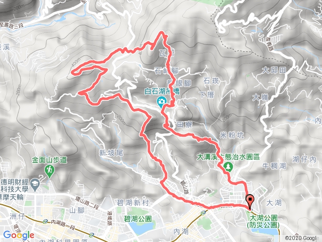 內湖雨中雙尖雙崙行