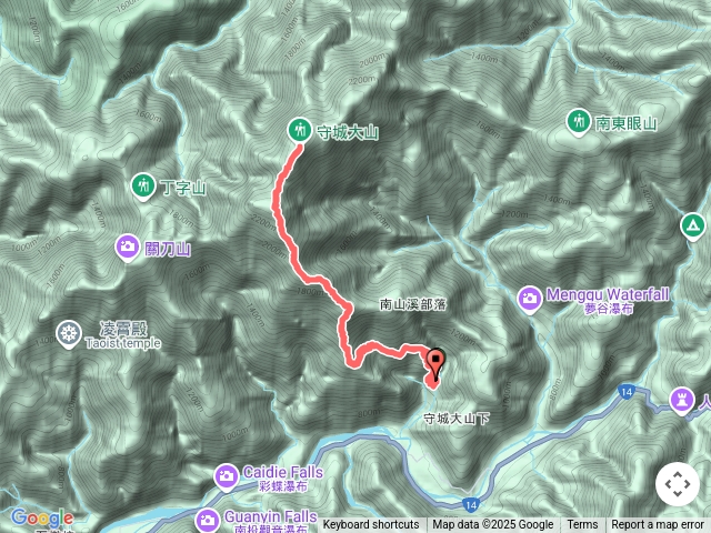 守城大山步道南峰線