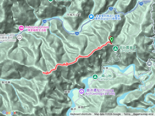 埔里六秀▶️舊武界越山▶️埋石山▶️對萬山▶️關頭山（原路折返）預覽圖