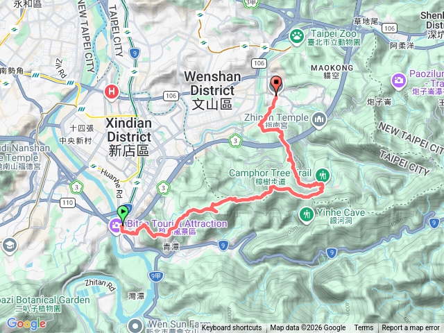 獅頭山大香山待老坑山貓空政大