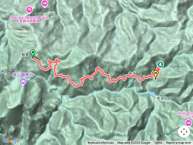 大霸登山口-馬達拉溪