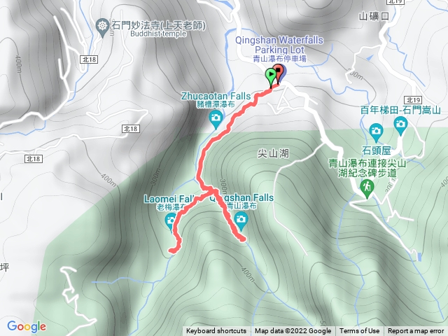 靑山瀑布梅山瀑布