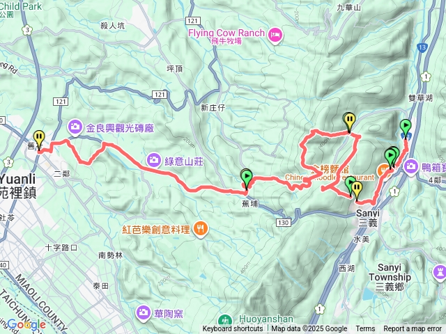 三義車站-四月雪步道-慈濟山-大坑尾桐花走廊-挑炭古道-三通嶺-禁山-苑裡舊社公車站牌預覽圖