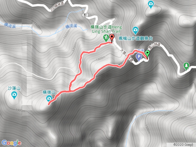 鳶嘴27K登山口-橫嶺山