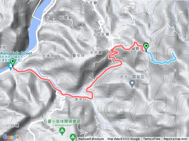 洗水山北峰20220210