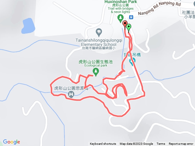 虎形山步道單人路徑