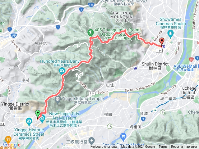 樹林大棟山、青龍嶺、大同山步道預覽圖