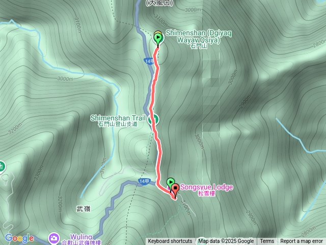合歡石門山步道