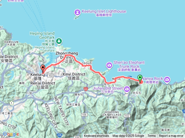 瑞芳山城背包客民宿至基隆阿樂哈大飯店預覽圖