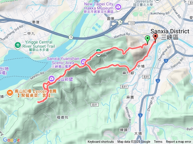 鳶山步道 鳶山 五十份山 .鳶尾山 三峽彩虹壁預覽圖